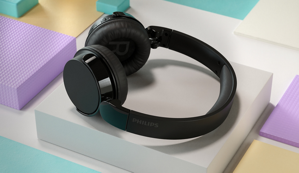 Philips TAH4209BK/00 Leichter On-Ear-Kopfhörer schwarz