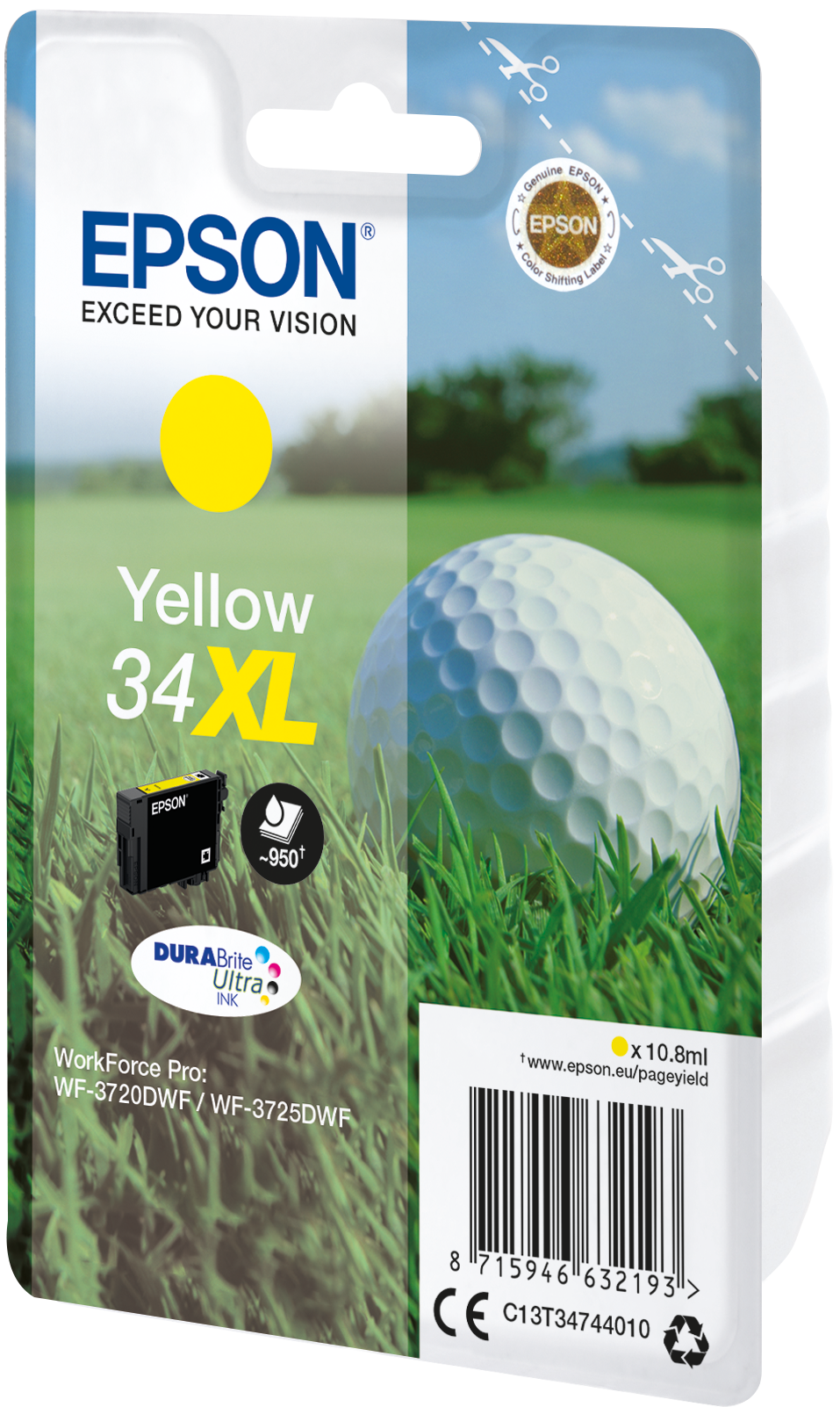 EPSON 34XL / T3474XL (Golfball) gelb Druckerpatrone