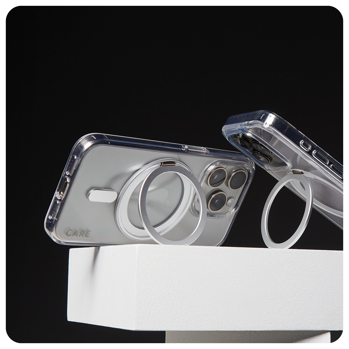 CARE BY PANZERGLASS CASE FEATURE SILVER KICKSTAND/MAGSAFE