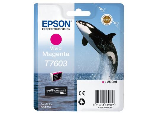 EPSON T7603 (Schwertwal) vivid magenta Druckerpatrone