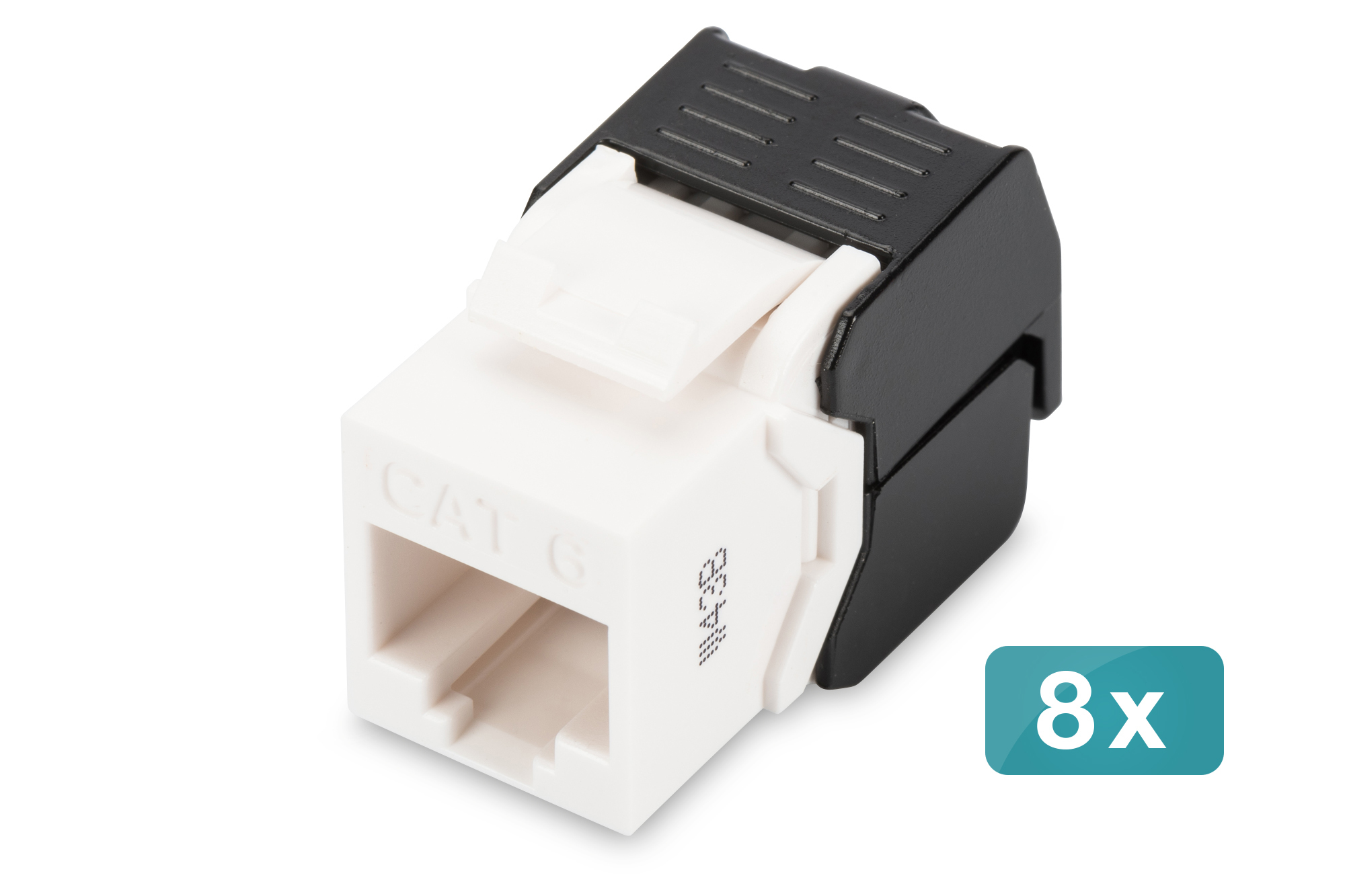 DIGITUS Keystone Jack Cat6/RJ45->LSA ungeschirmt 250MHz 8St