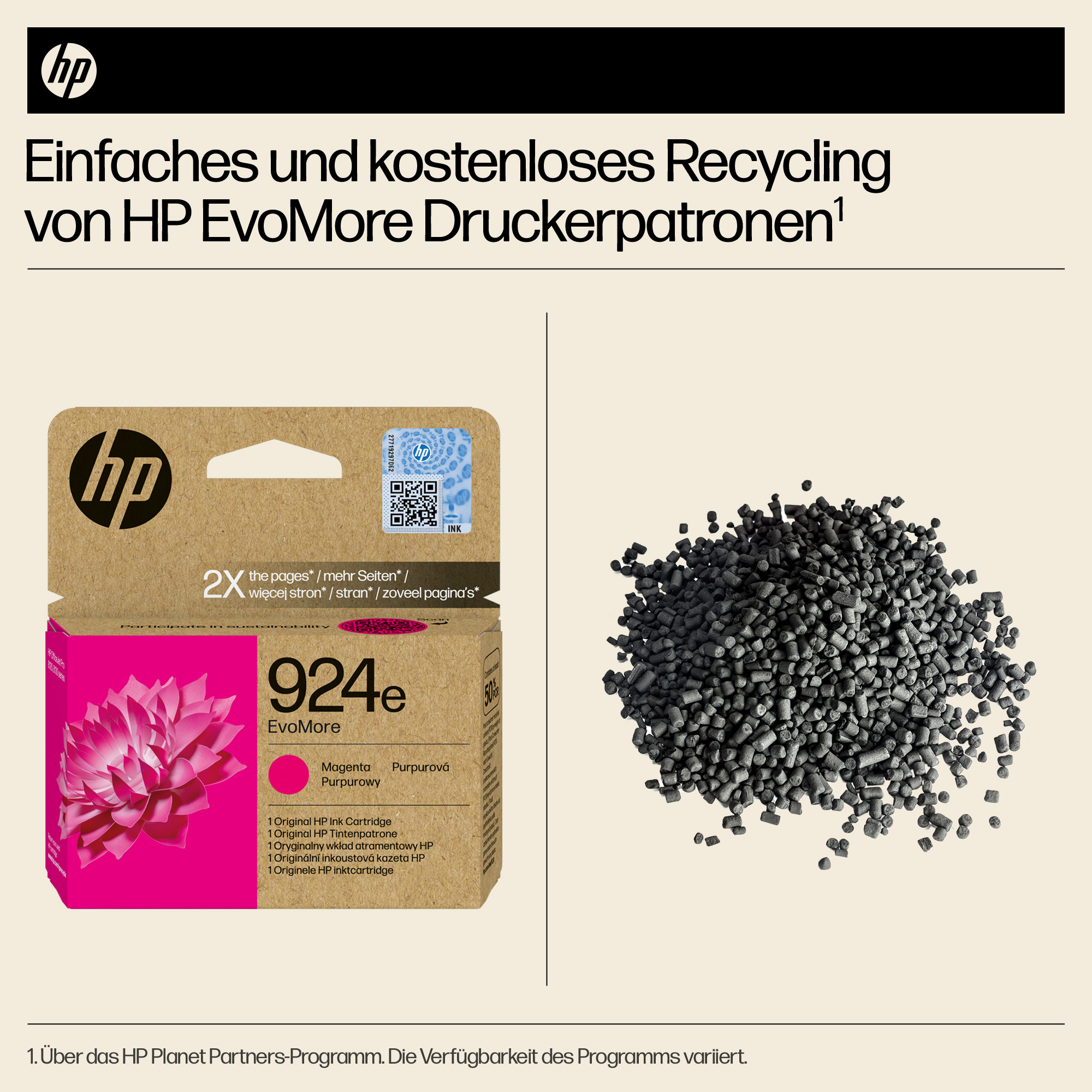 HP 924e EvoMore Magenta Original Ink Cartridge
