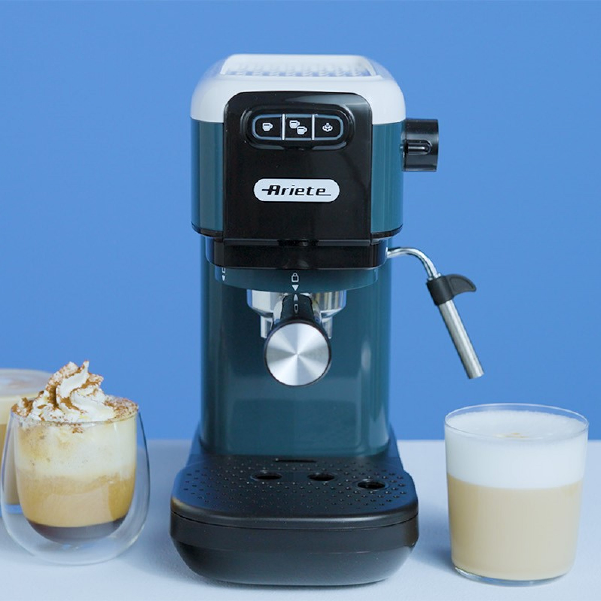 Ariete Snow White Siebträgermaschine blau