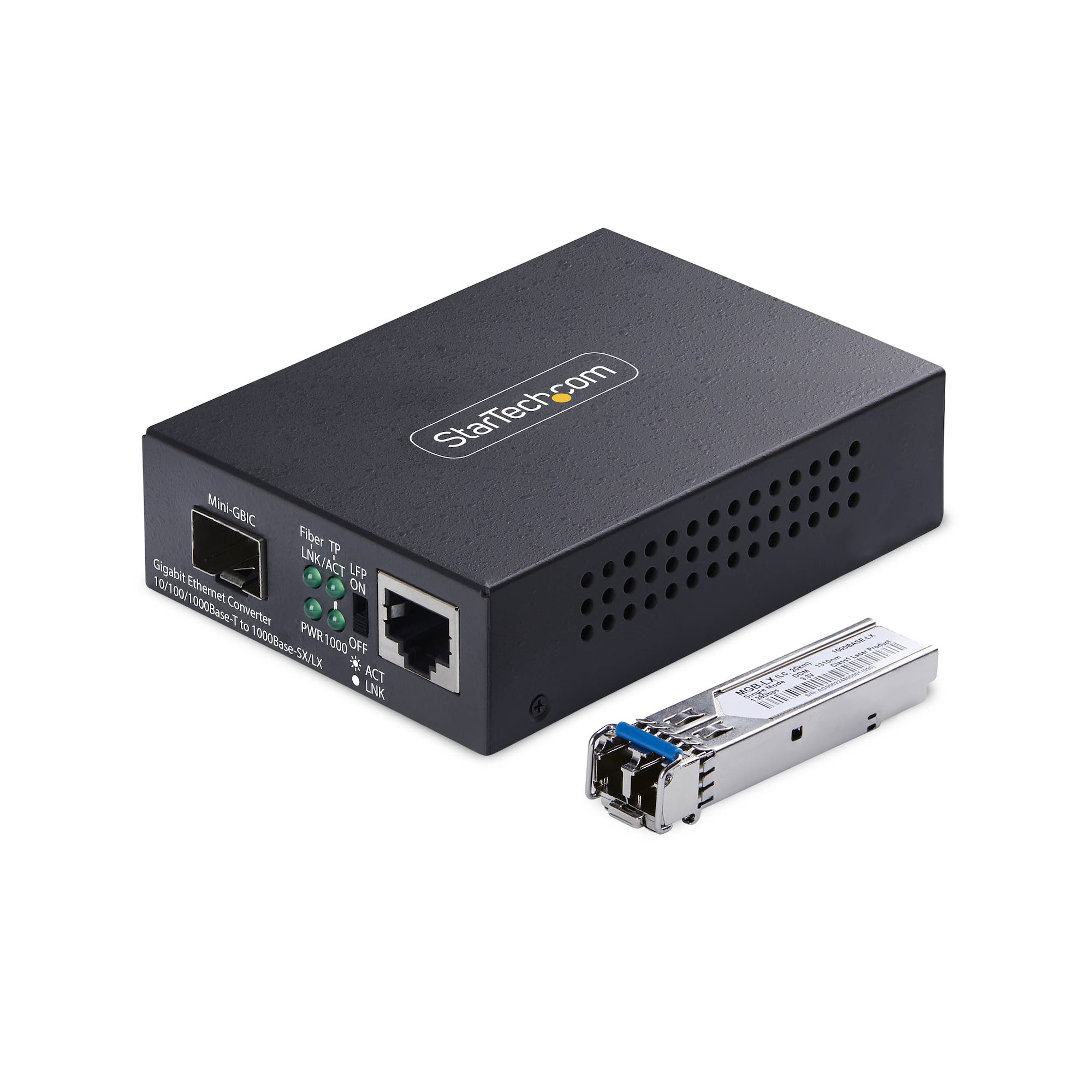 SM LC FIBER MEDIA CONVERTER .