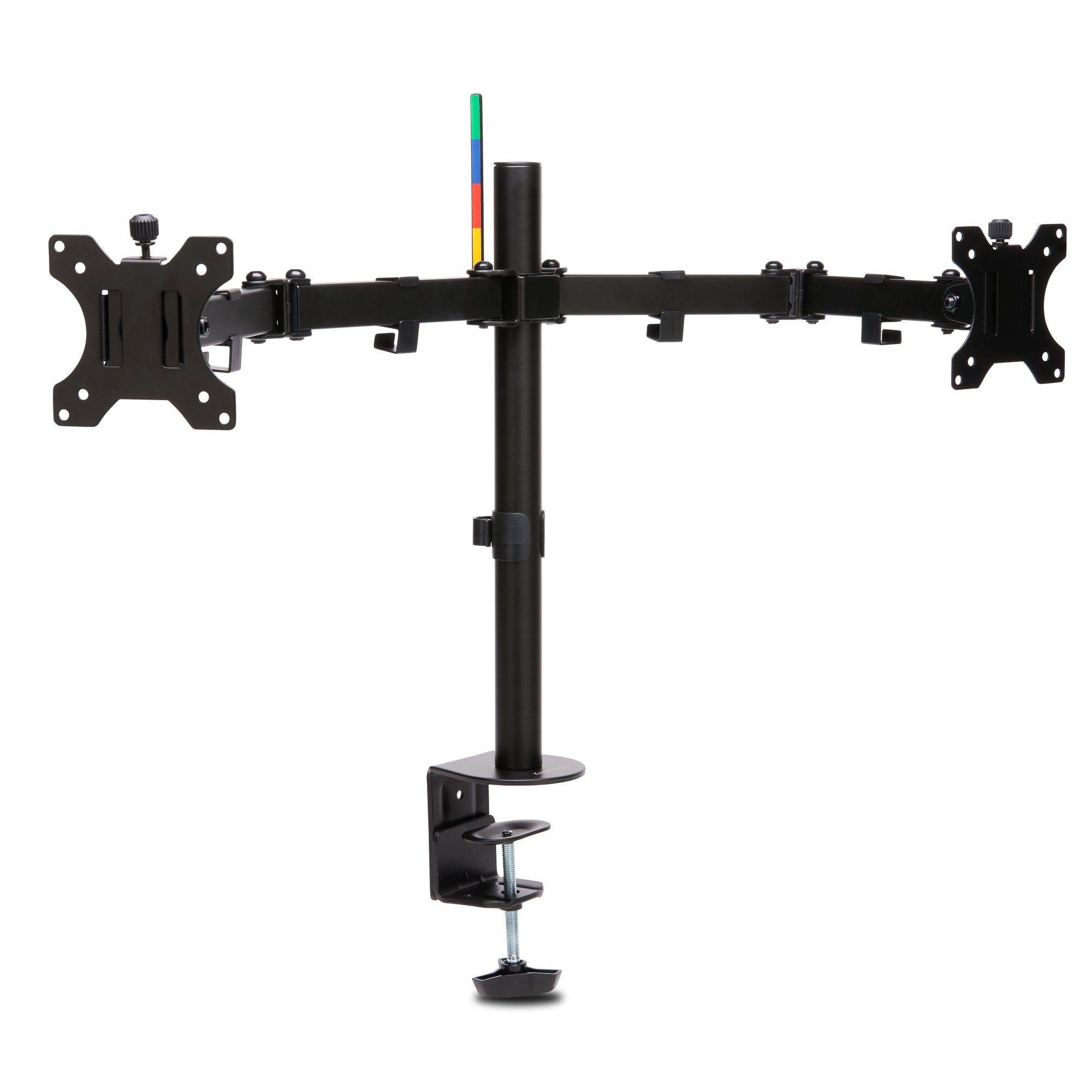 Kensington Monitor-Halterung SmartFit Ergo Dual K55409WW schwarz für 2 Monitore, Tischklemme, Tischbohrung