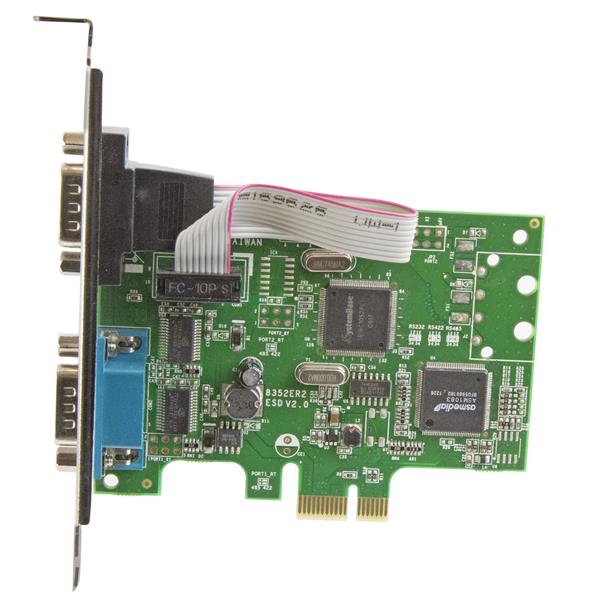 STARTECH.COM 2 Port PCI Express Seriell Karte mit 16C1050 UART - RS232 - PCIe Seriell mit Dual Channel 16C1050 UART