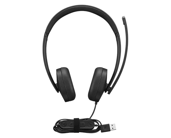 LENOVO Gen2 Headset on-ear wired USB-A black