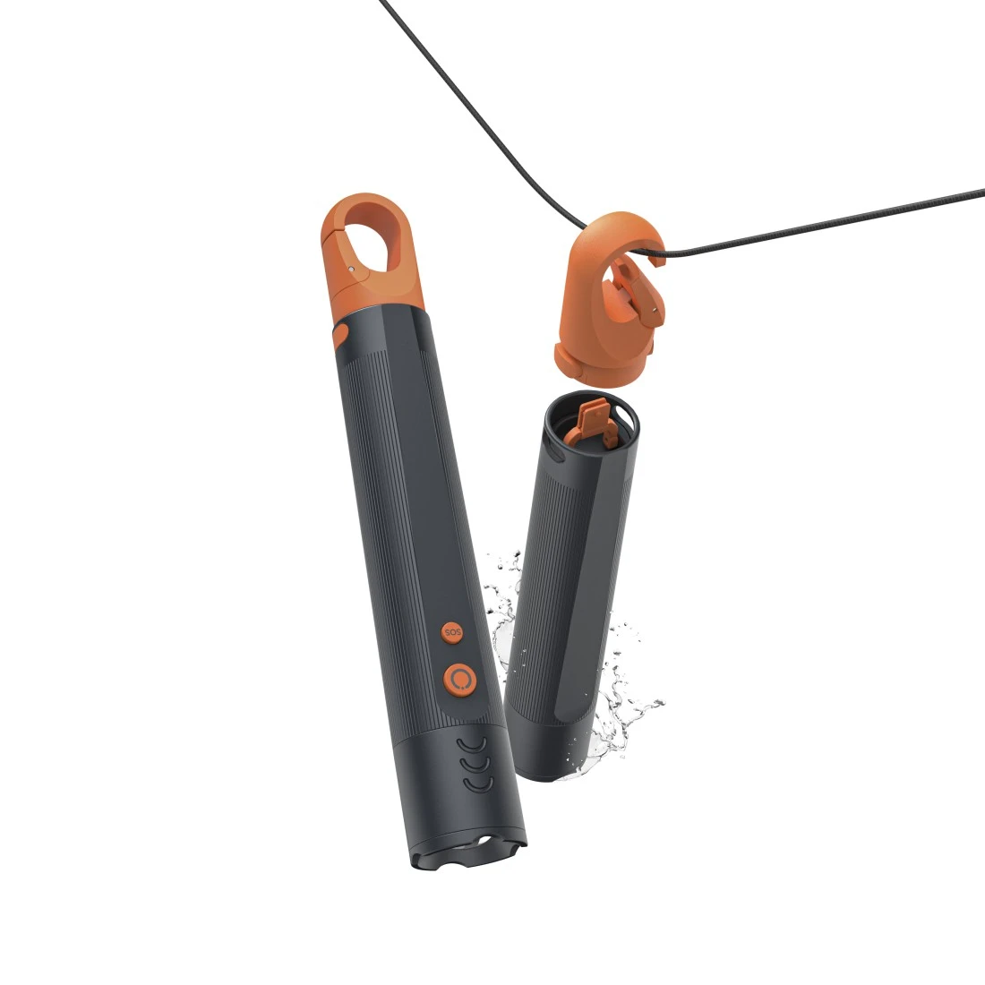 hama FLX600 LED Taschenlampe grau 17,5 cm, 1 St.