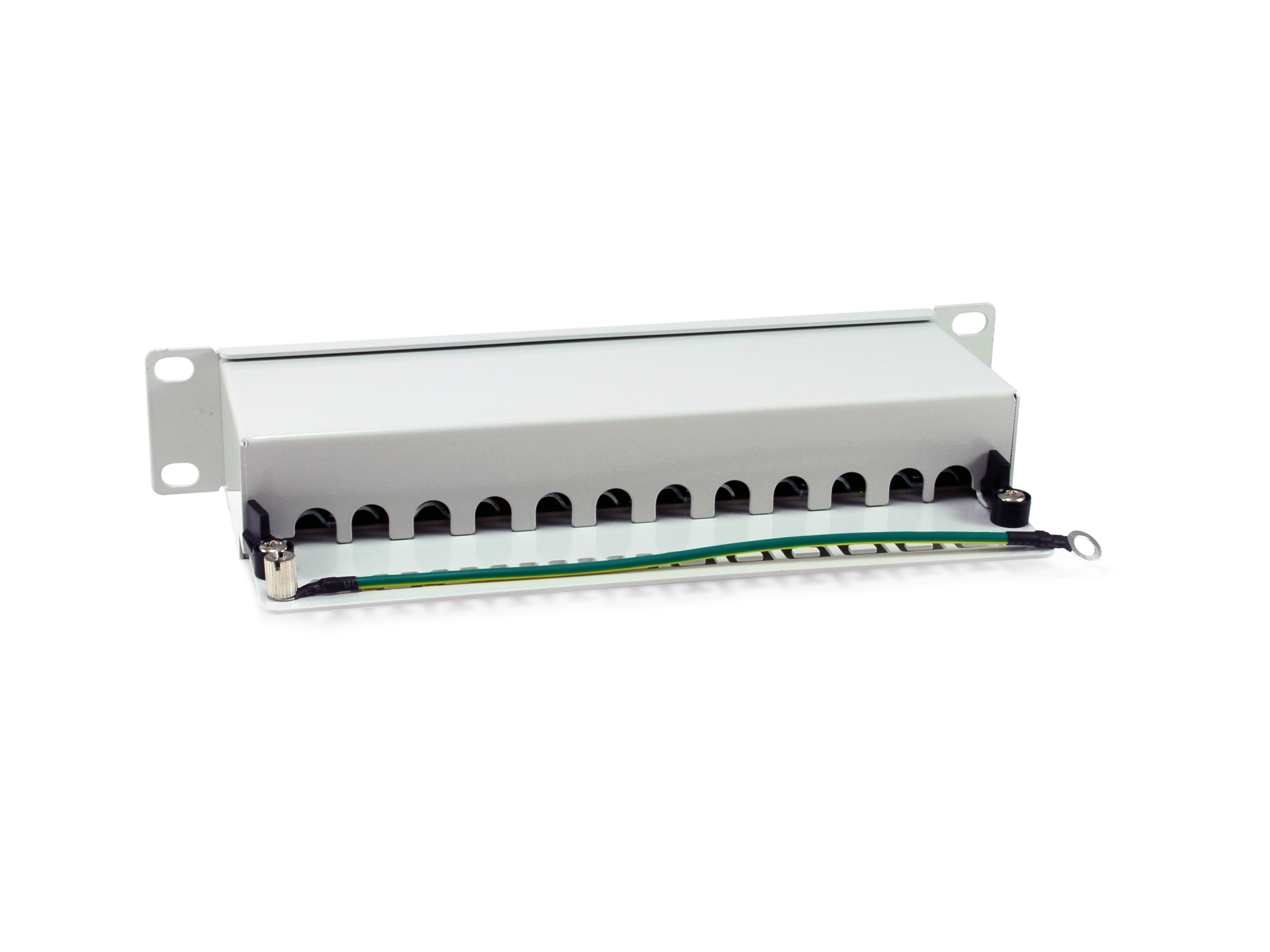 Equip 10 Patchpanel 12xRJ45 Cat6a FTP 1U 500MHz RAL7035