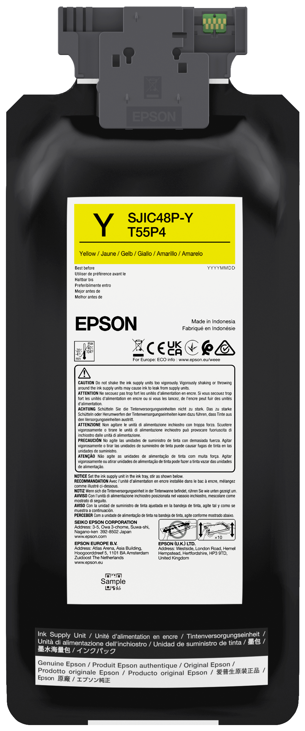 SJIC48P-Y INK CARTRIDGE CW C8000E YELLOW
