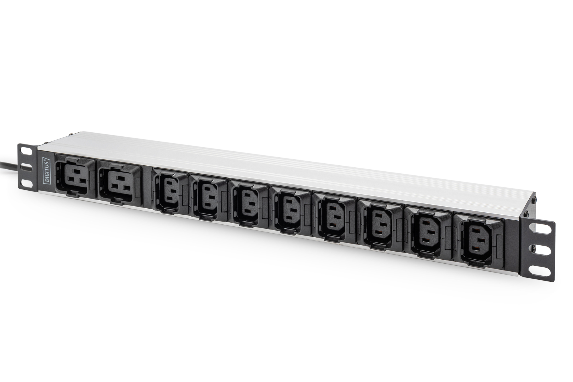 DIGITUS PDU 1HE 8xC13 2xC19 Ausgänge 230V/16A schwarz