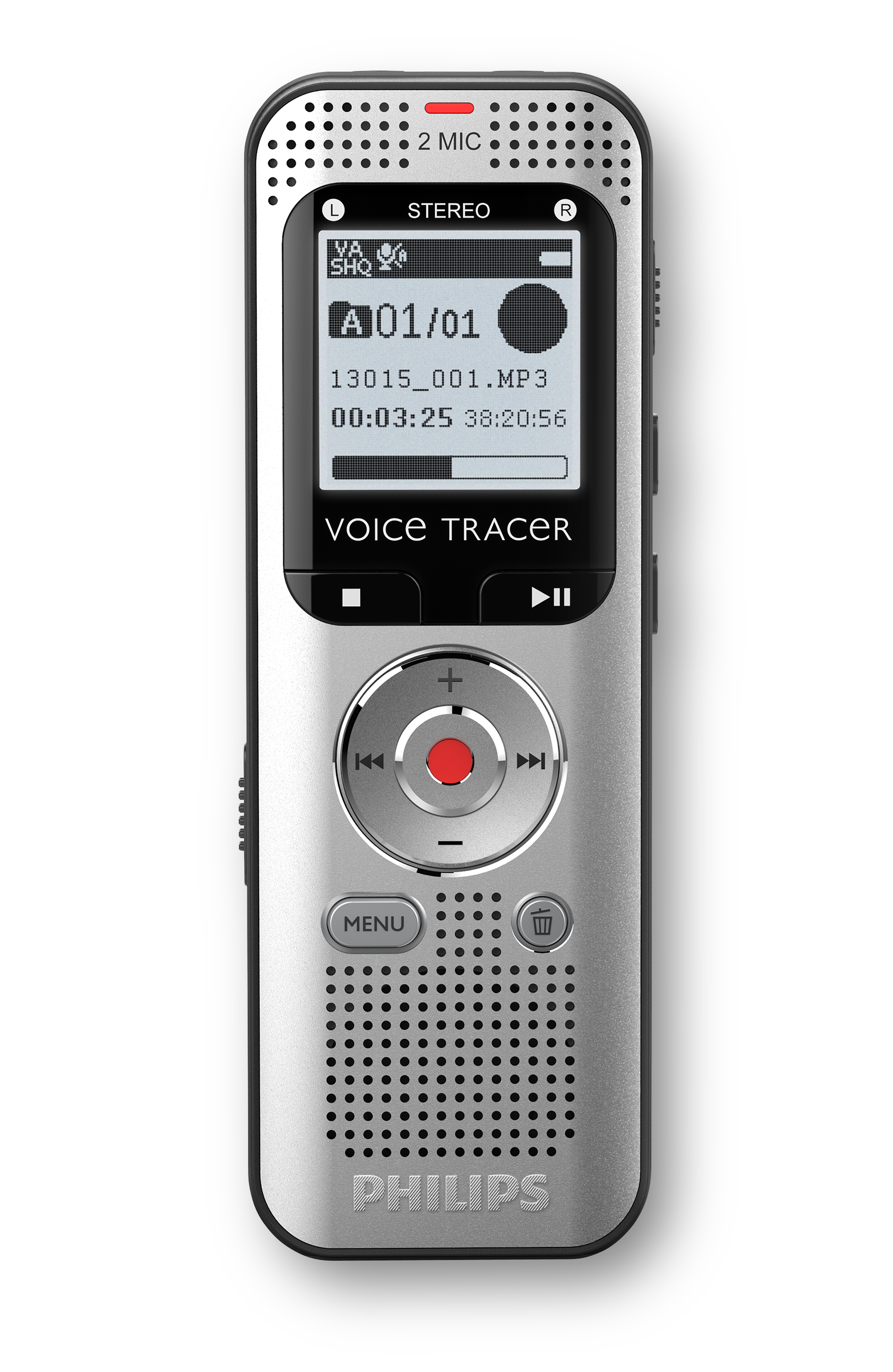 PHILIPS DVT2015 mit automatischer Spracherkennung digitales Diktiergerät 8 GB
