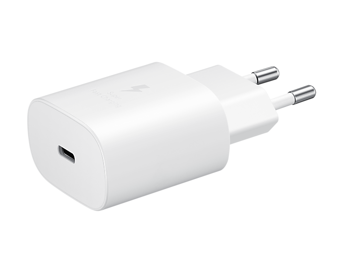 Samsung - EP-TA800NWE -NUR ADAPTER Quick Charger 3A - USB Typ C- 25W - Weiß BULK