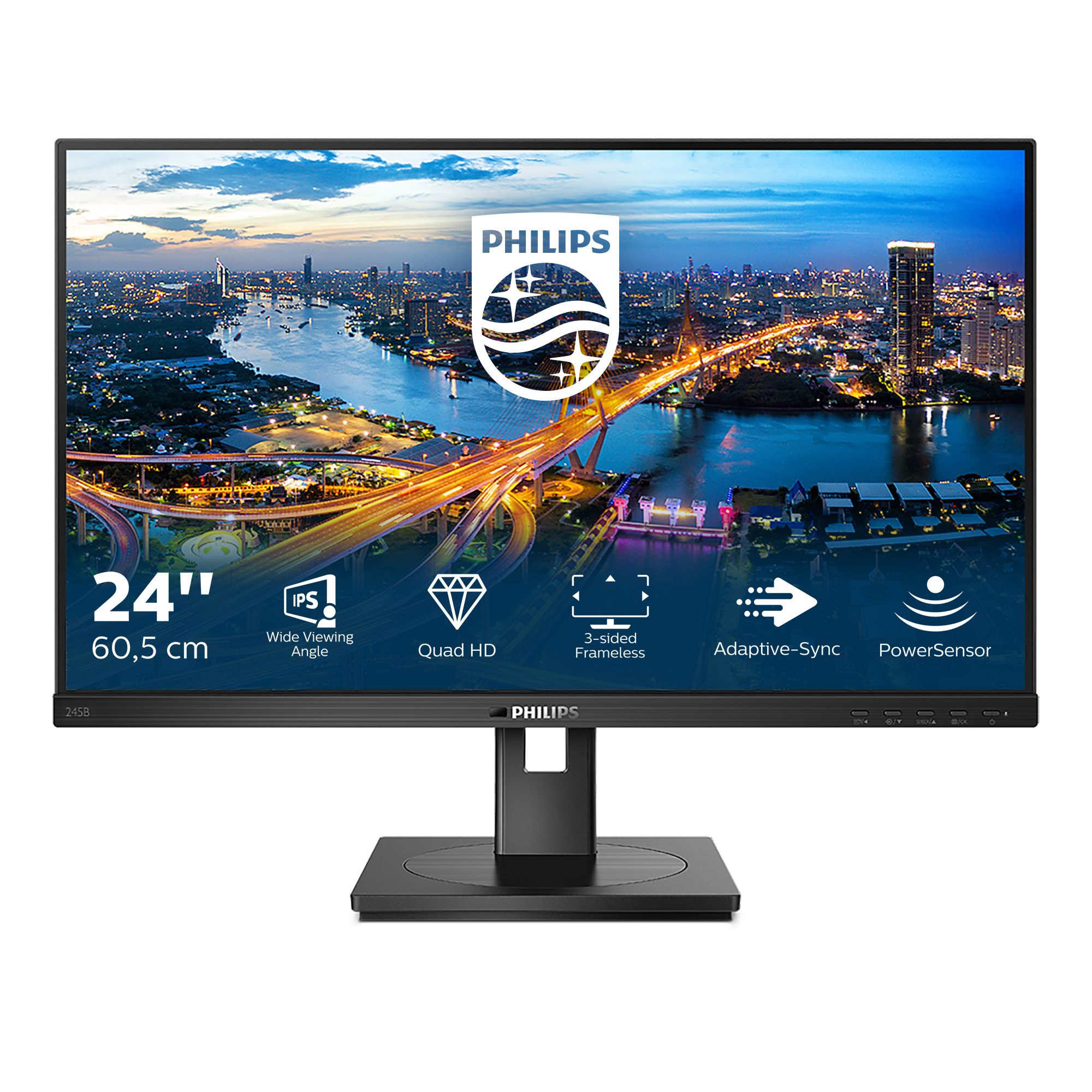 Philips 60,5cm (23,8) 245B1 16:09 DVI+HDMI+DP+USB IPS