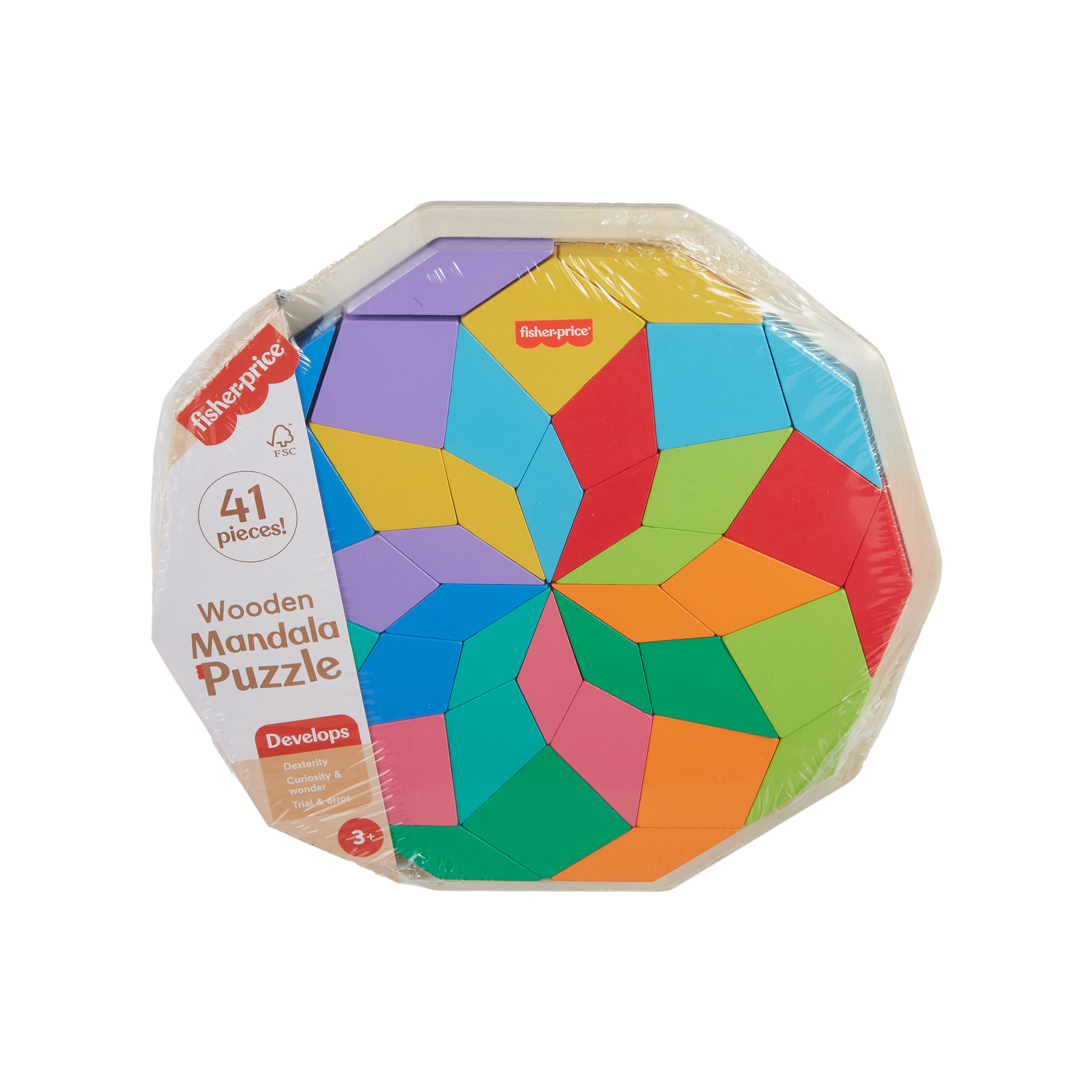 Mandalapuzzle aus Holz