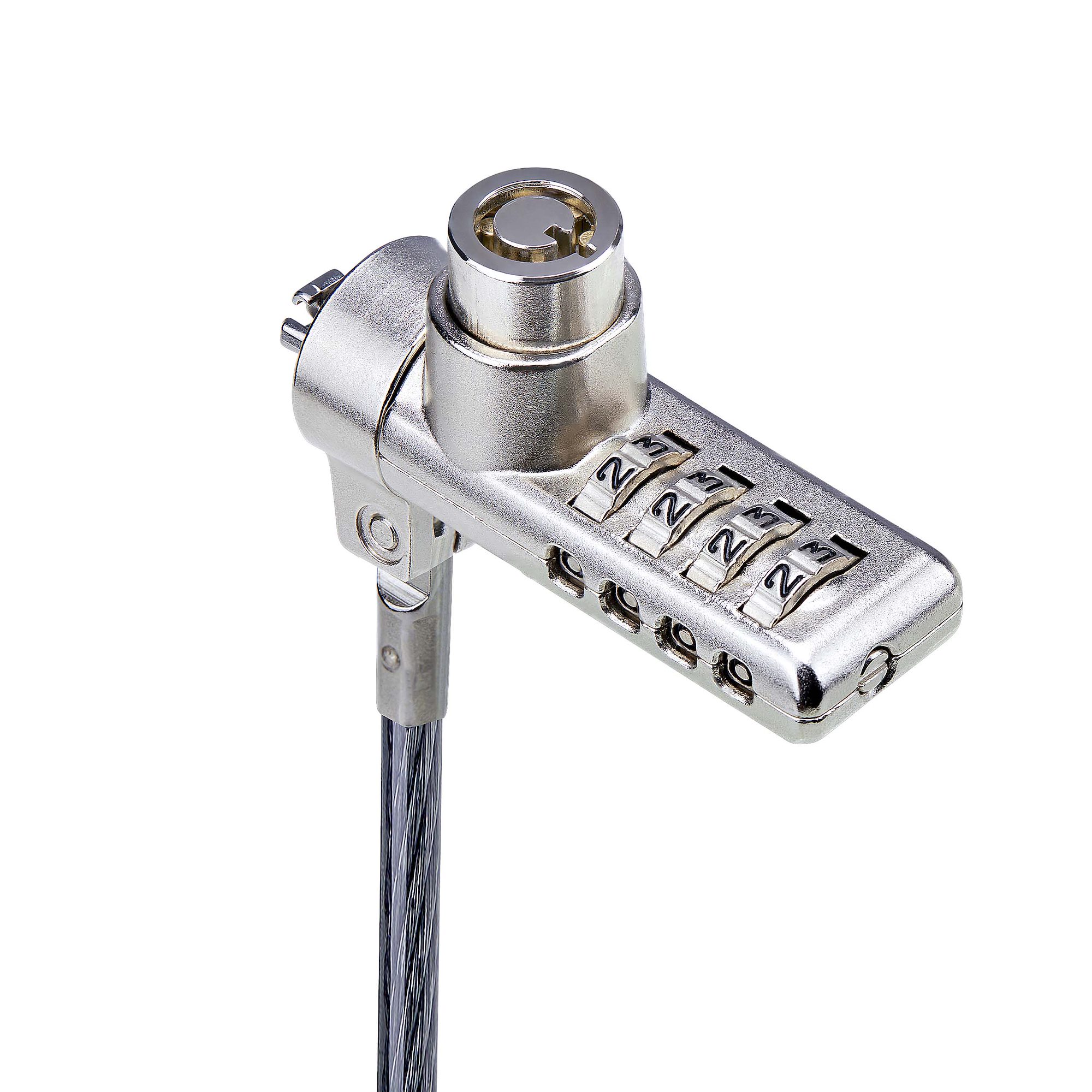 10PK KSLOT LAPTOP LOCK 6.5FT COMPUTER CABLE LOCK