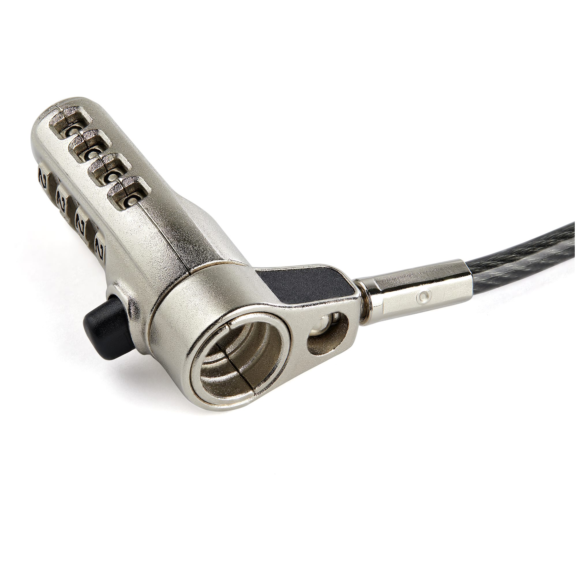 STARTECH.COM Combination Laptop Cable Lock - Steel Cable - 2m - K-Slot Nano Wedge Lock Slot - 4-Digit