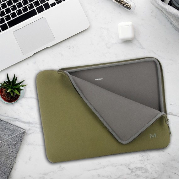 Mobilis Skin Sleeve 12.5-14'' - Khaki and Grey