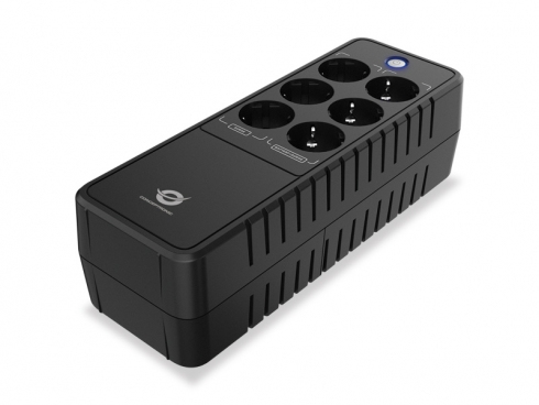 CONCEPTRONIC USV 650VA/360W/6xSchuko/RJ45in/Out Office sw