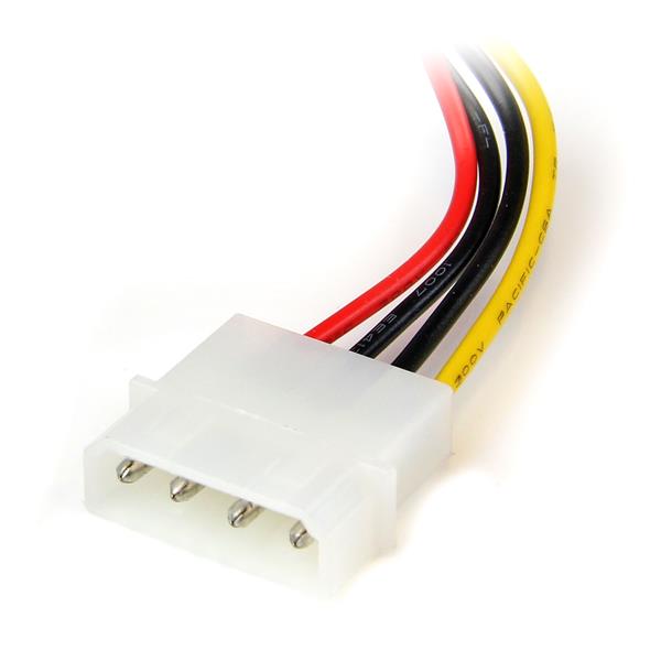 StarTech.com 15 cm 4-Pin Molex auf linksgewinkelt SATA Stromkabeladapter