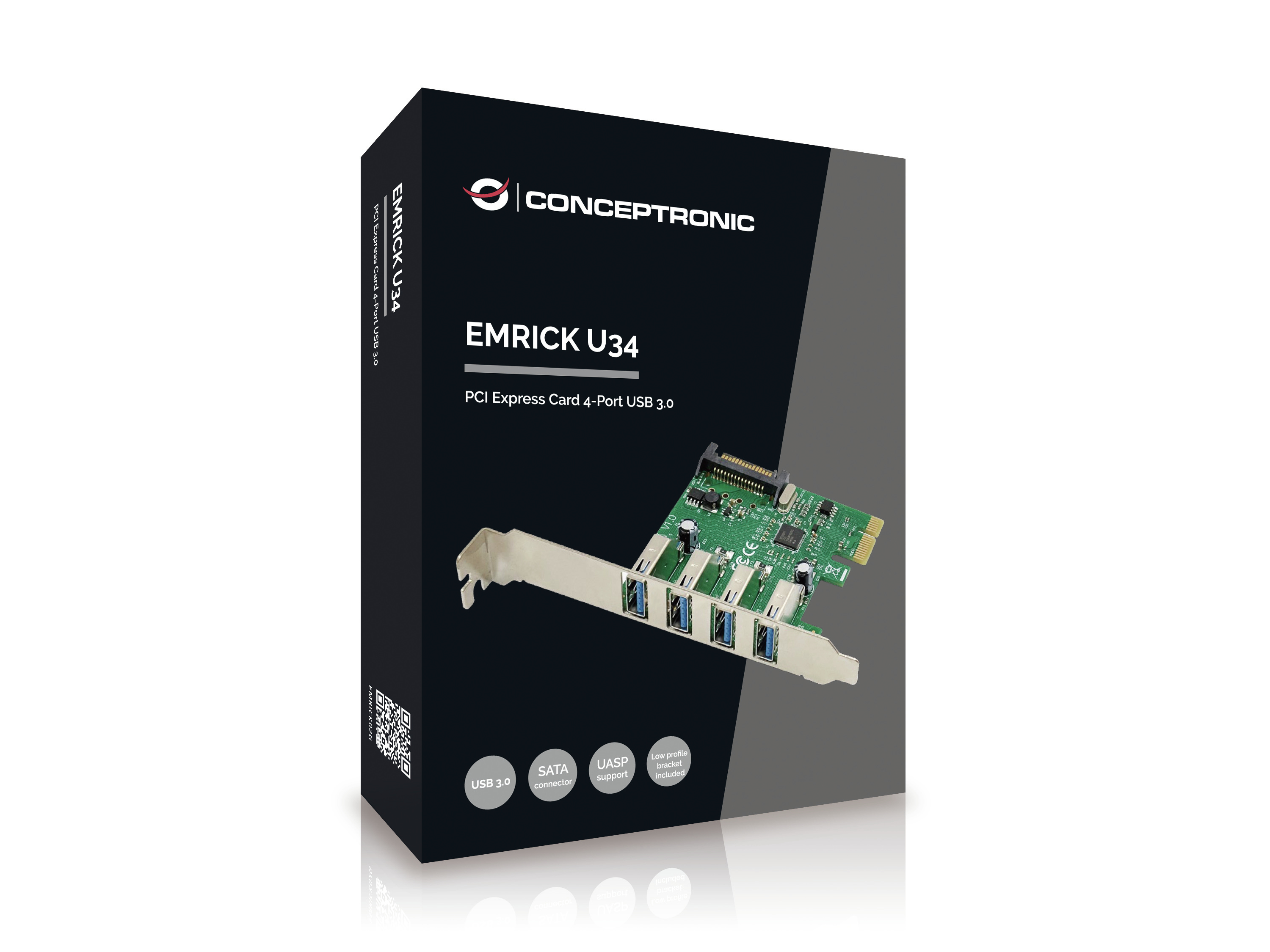 CONCEPTRONIC 1xPCIe2.0 Card 4xUSB-A3.0 5Gbps