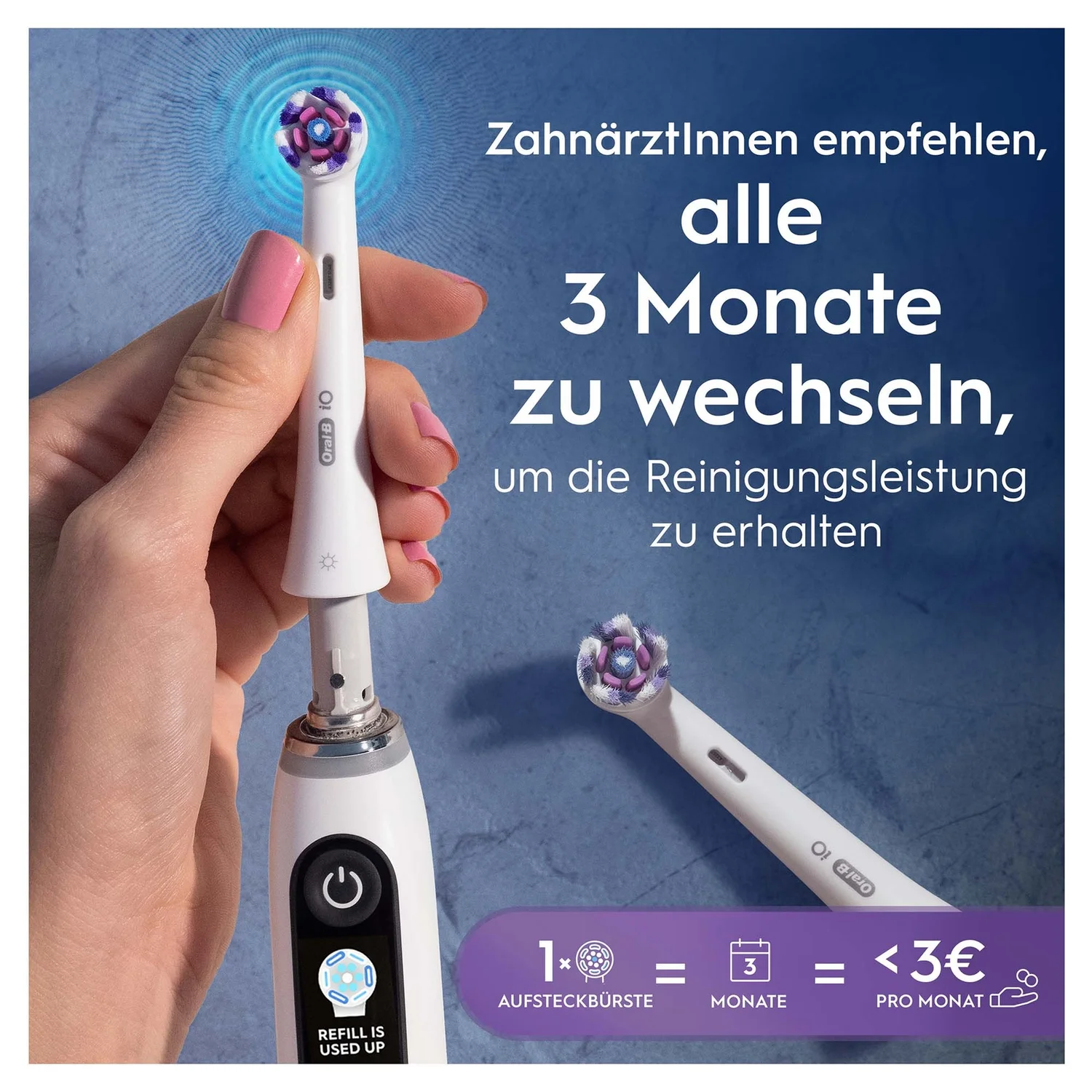 Oral-B iO Strahlendes Weiss Zahnbürstenaufsätze, 2 St.