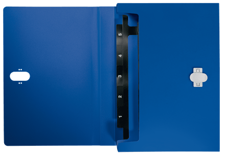 LEITZ Fächermappe recycle 4624 5 Fächer blau, 1 St.