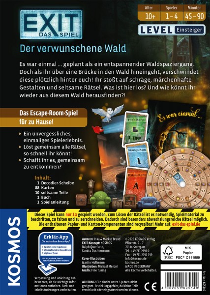 EXIT - Das Spiel - Der verwunschene Wald, Partyspiel