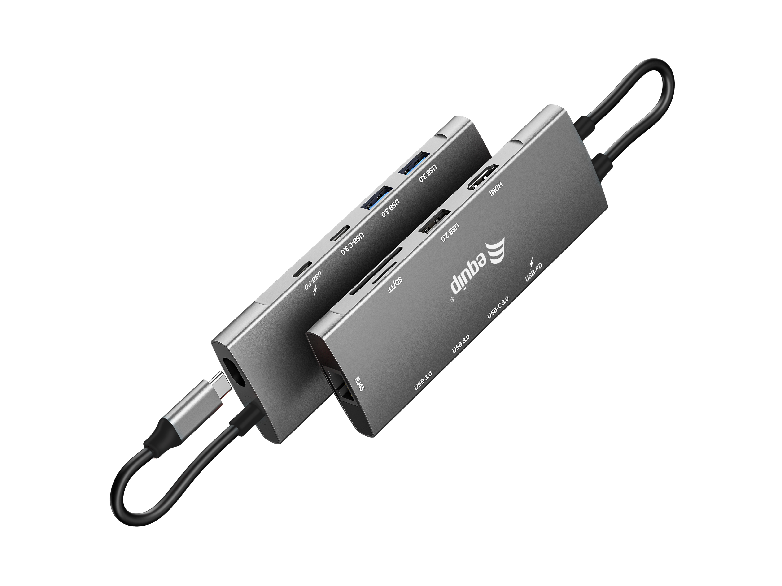 Equip Dock 9-1 USB-C->HDMI,GbE,2xUSB-A3.2,USB-C3.2,+ 0.25m