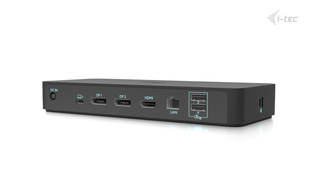 I-TEC USB-C Intelligent Triple Display Docking Station 1xHDMI 2xDP 1xGLAN 2xUSB-C Gen2 2xUSB-A Gen2 2xUSB-A Gen1 1xAudio/Mic PD 100W
