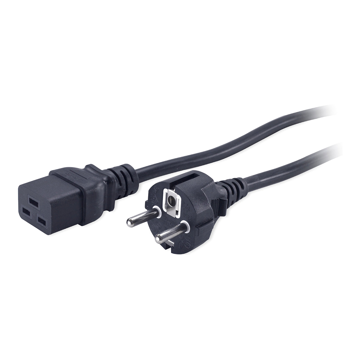 APC Power cable IEC 60320 C19 to power CEE 7/7m AC 230V 2,5m Black