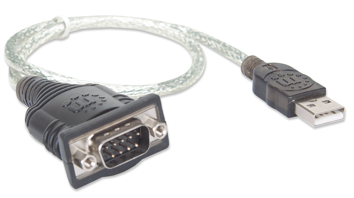 MANHATTAN USB auf Seriell-Konverter zum Anschluss eines seriellen Geräts an einen USB-Port Prolific PL-2303-Chipsatz 0,45 m