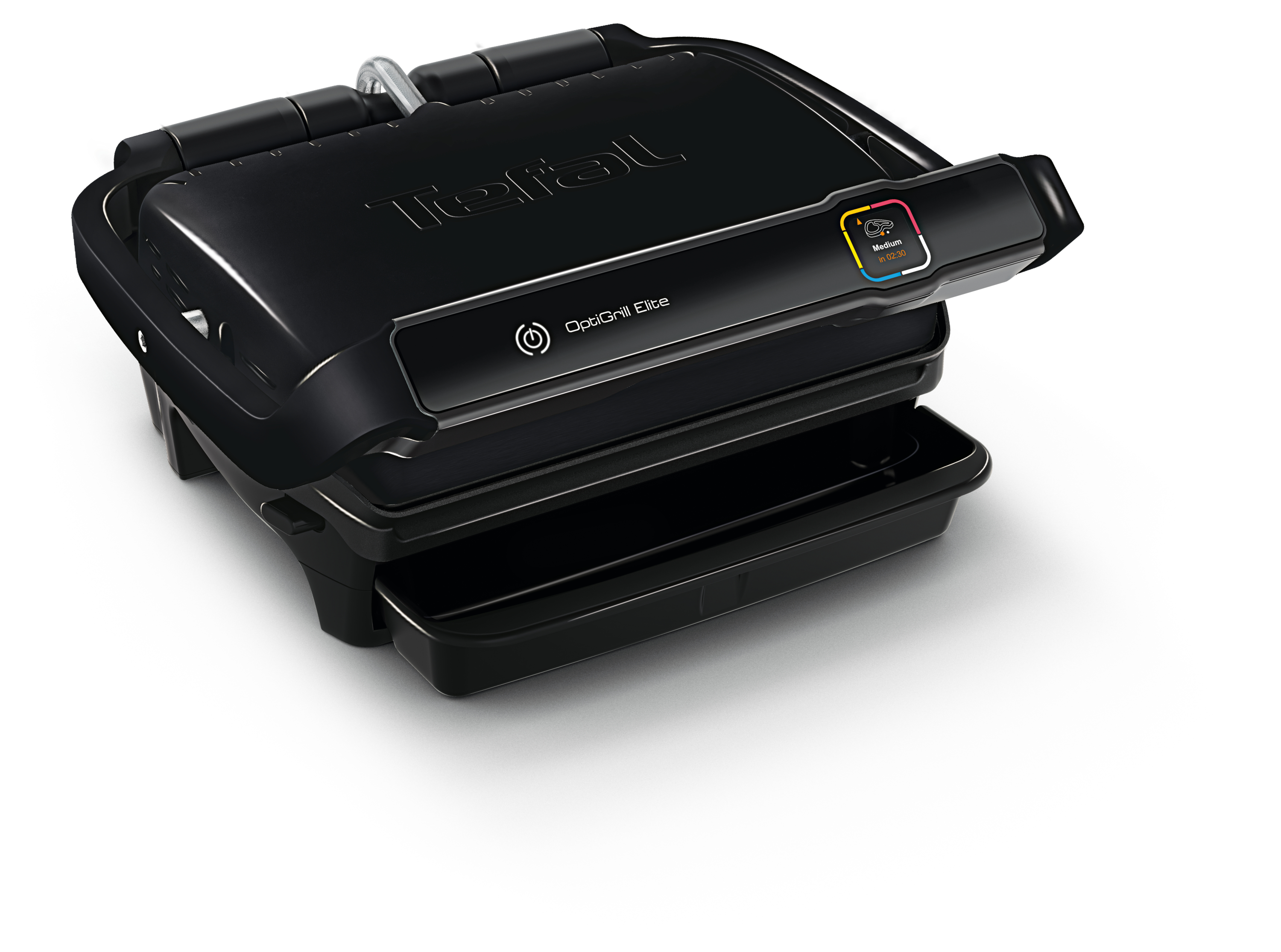 Tefal GC7508 OptiGrill Elite Kontaktgrill, schwarz