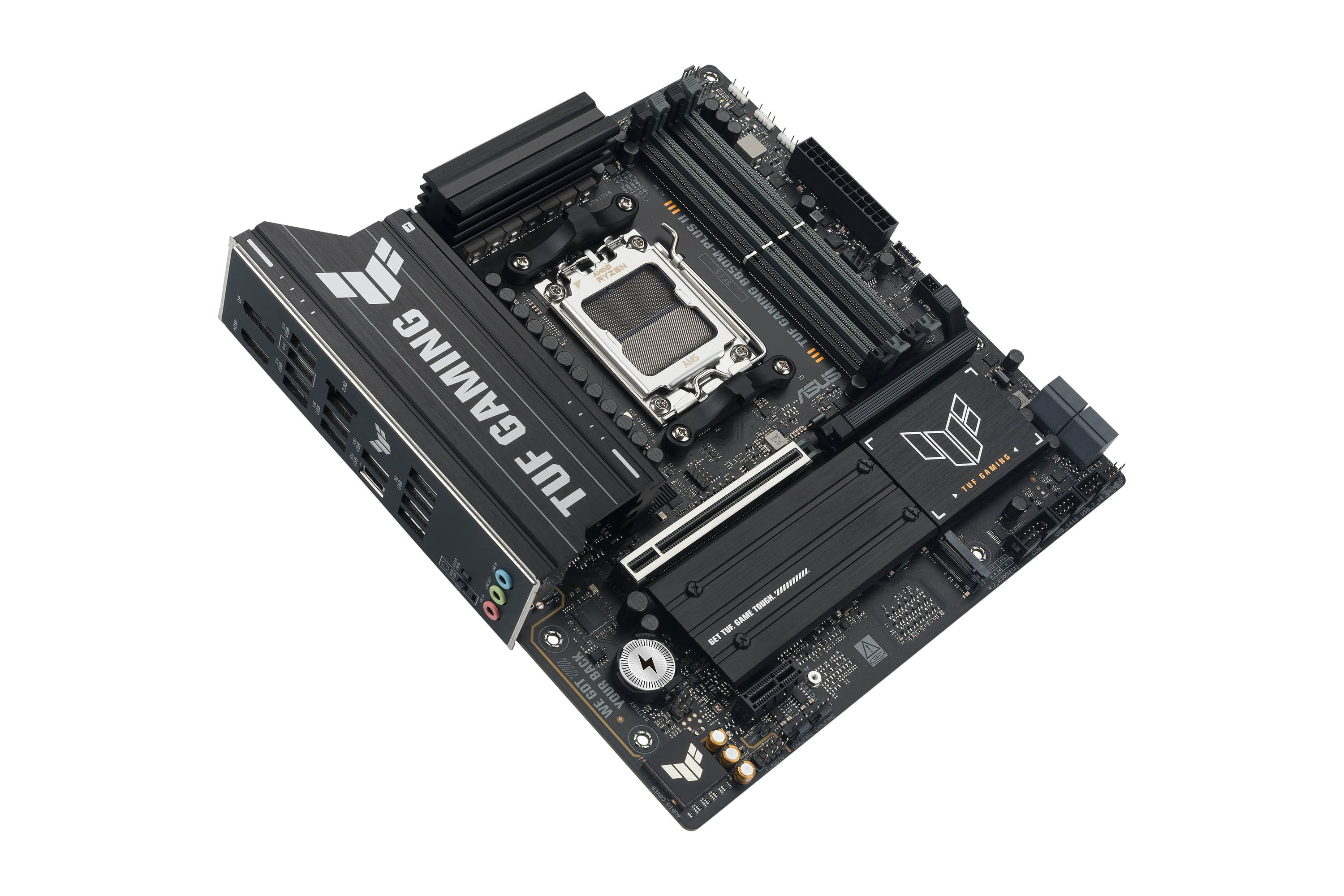 ASUS AMD TUF GAMING B850M-PLUS II Micro-ATX motherboard DDR5 PCIe 5.0 3xM.2 1xHDMI 1xDisplayPort