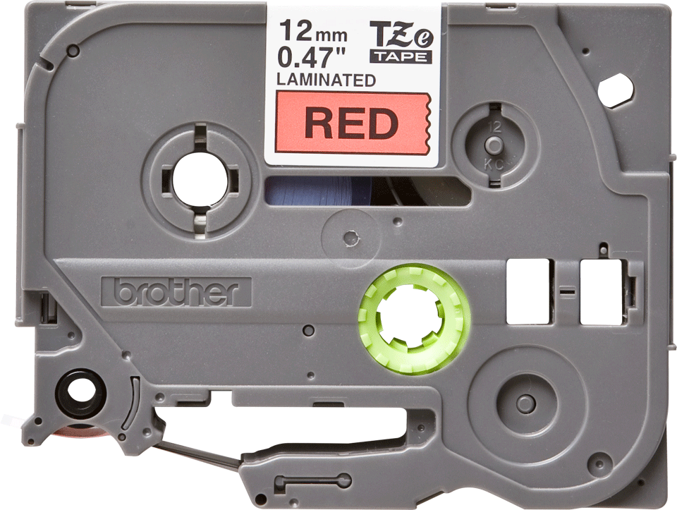 TZE-431 LAMINATED TAPE 12MM 8M BLACK ON RED