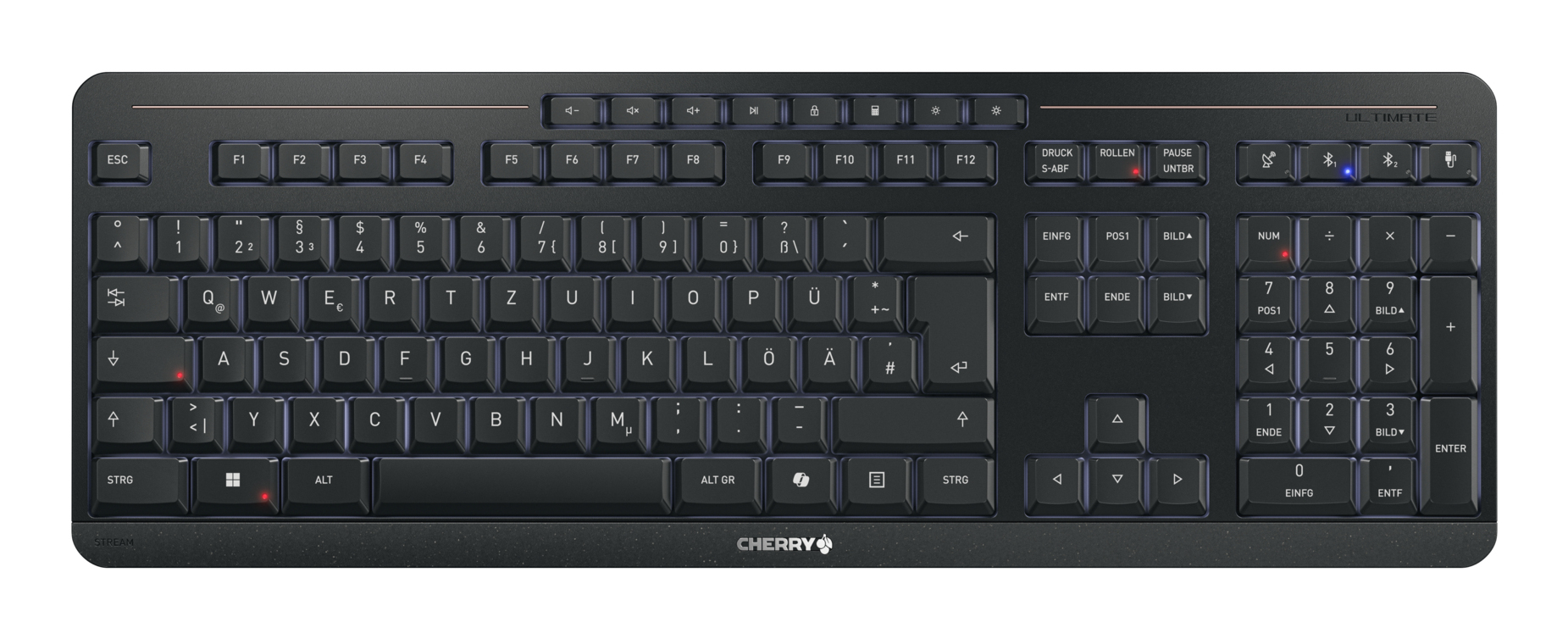 CHERRY STREAM ULTIMATE Wireless Tastatur DE schwarz