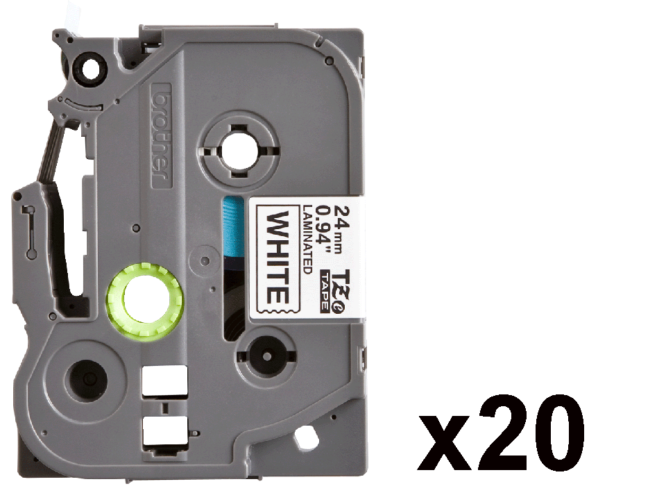 Schriftbandkassette Brother TZe-251CIV 24mm weiß/schwarz