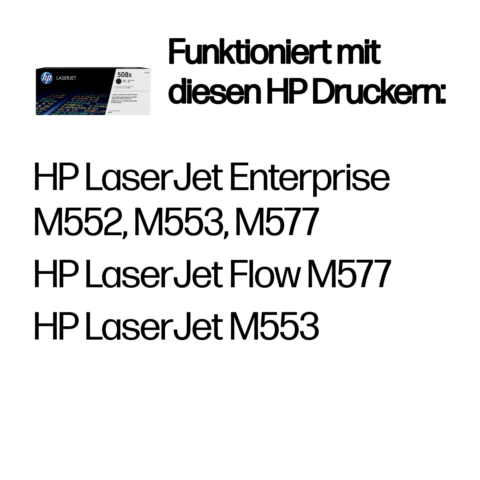 HP 508X (CF360X) schwarz Tonerkartusche
