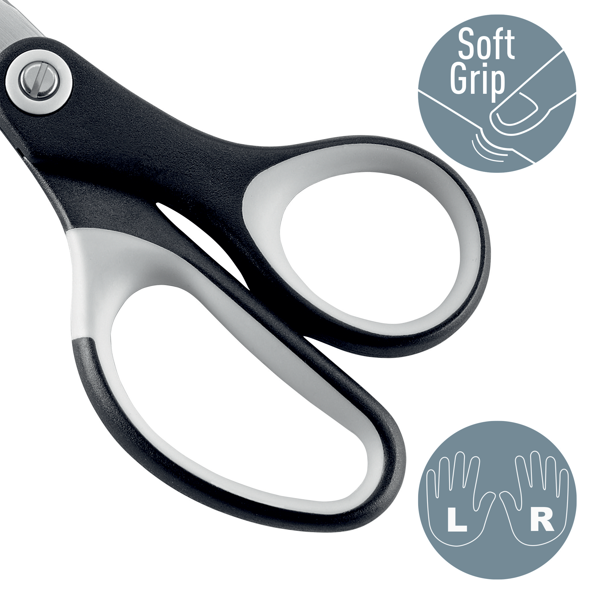 LEITZ Schere Titan schwarz-weiß 15,0 cm
