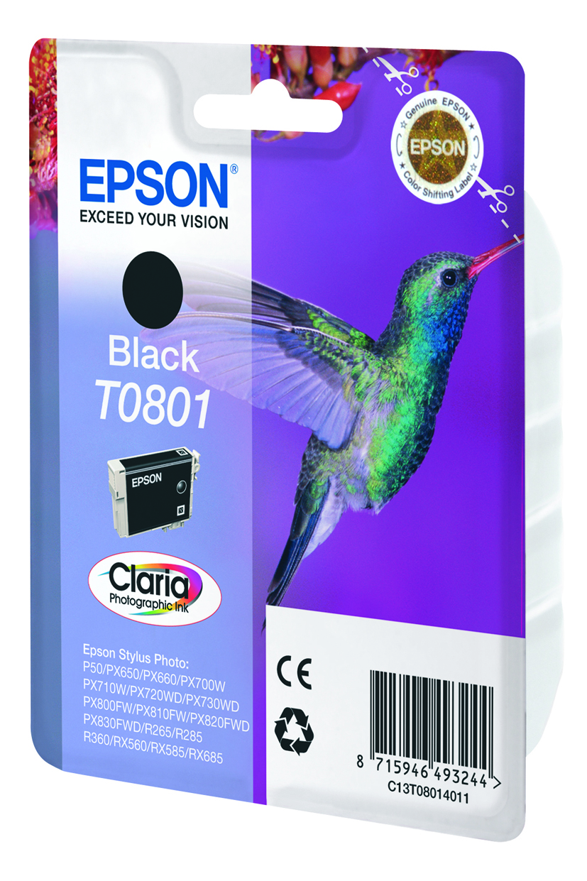 EPSON T0801 (Kolibri) schwarz Druckerpatrone