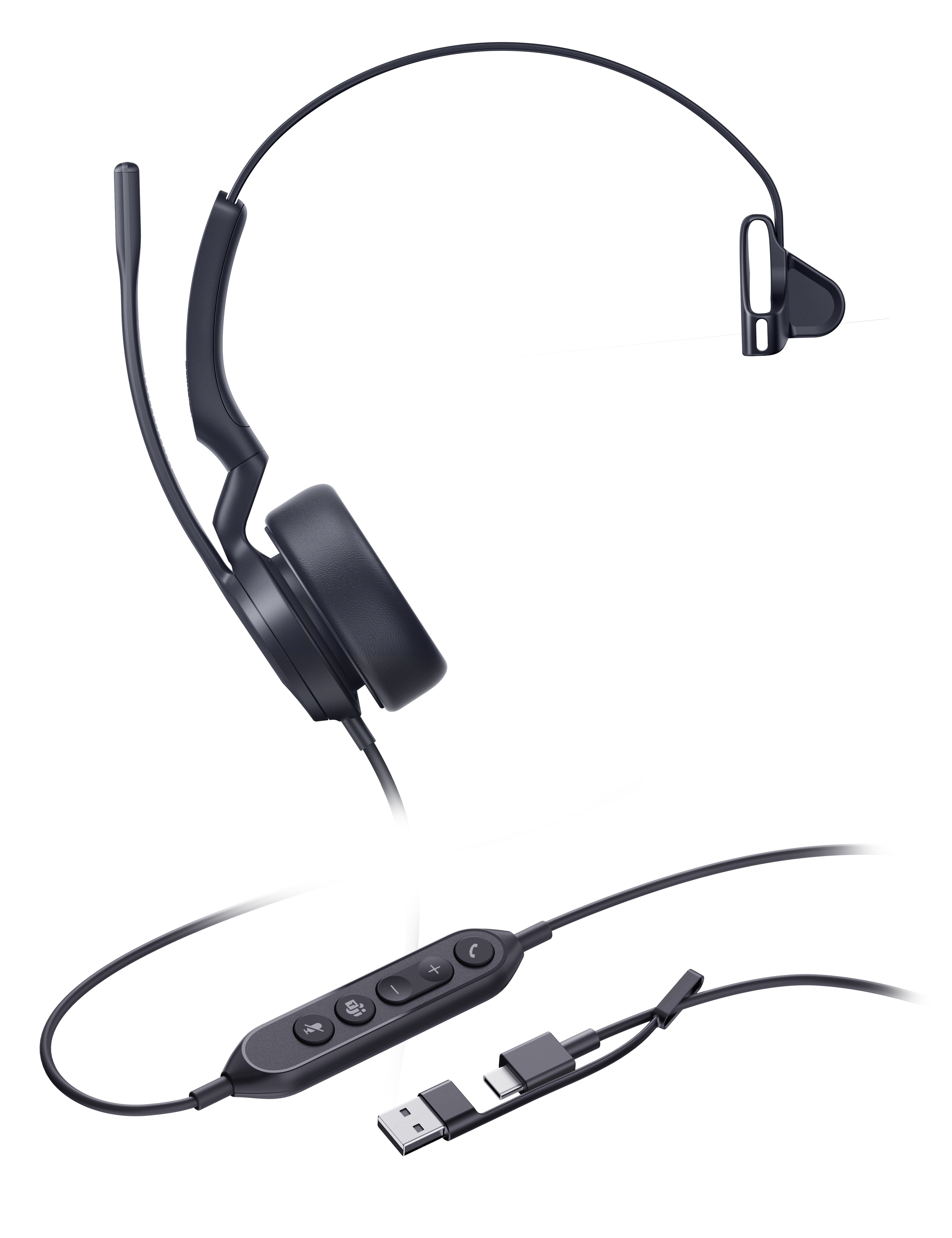 Yealink UH44 Mono Teams USB-C/A Headset
