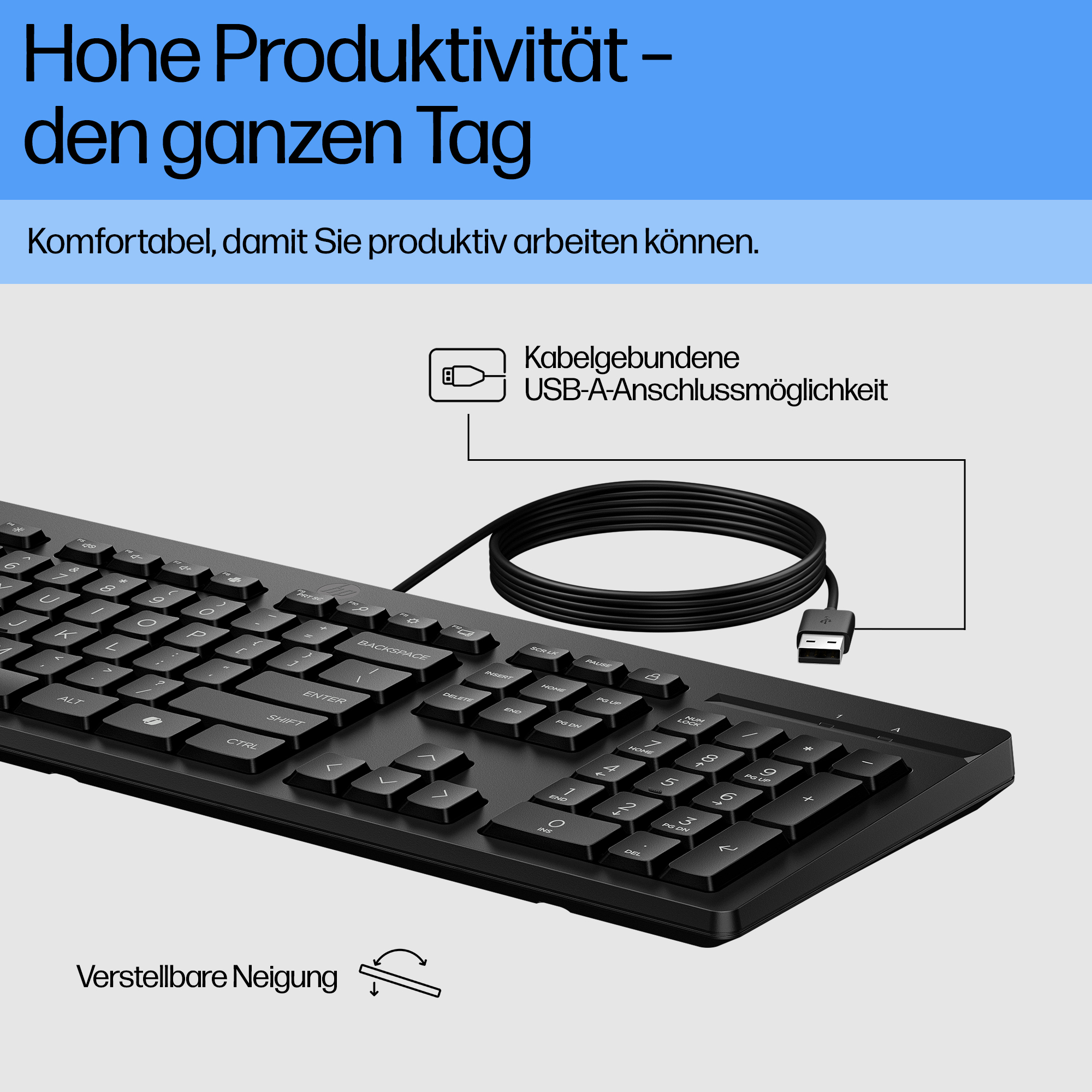 HP 125 G2 USB WD KBD (RO)