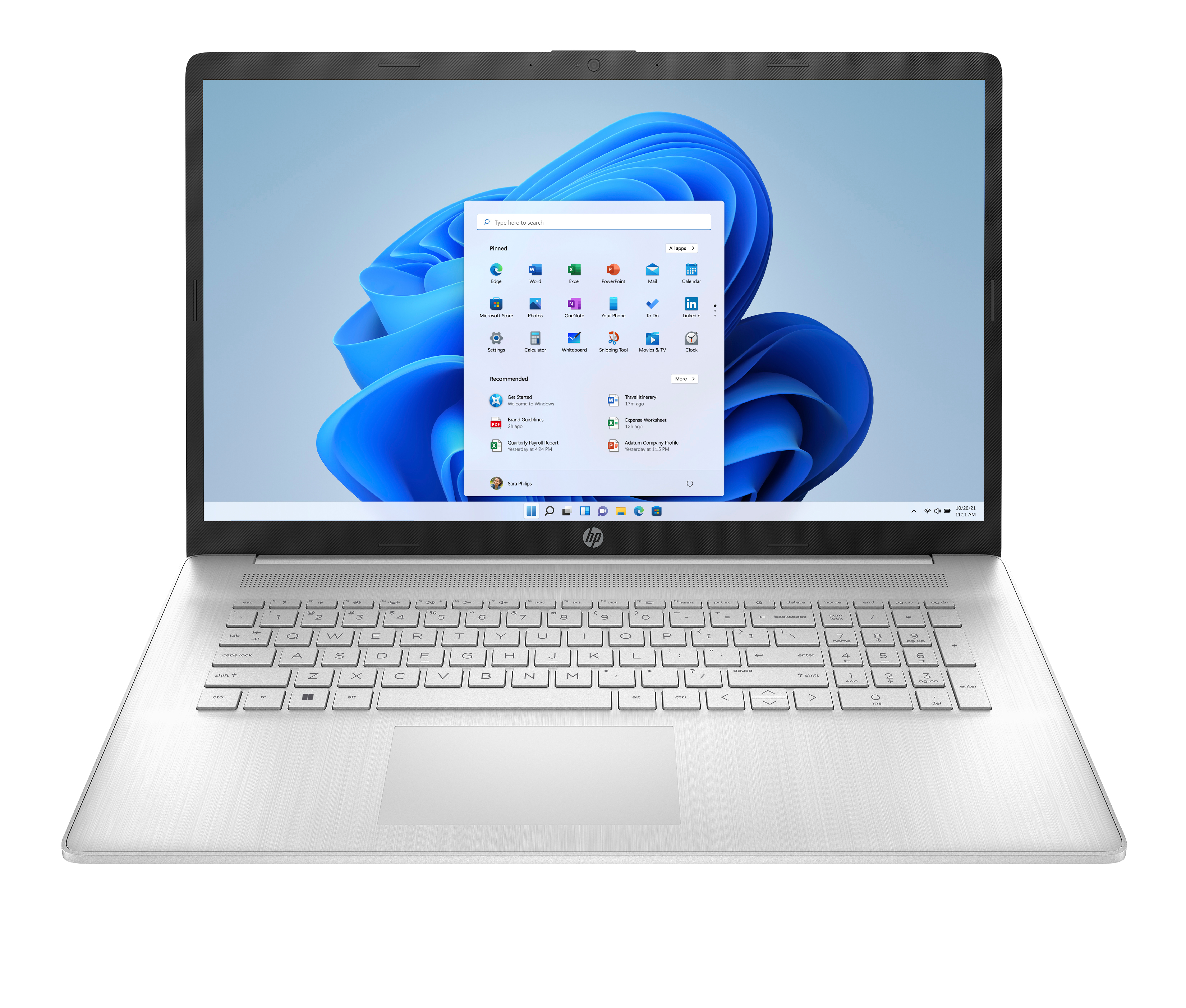 HP 17-cp2057ng C6RF7EA Laptop 43,9 cm (17,3 Zoll), 16 GB RAM, 1 TB SSD, AMD Ryzen 5 7520U