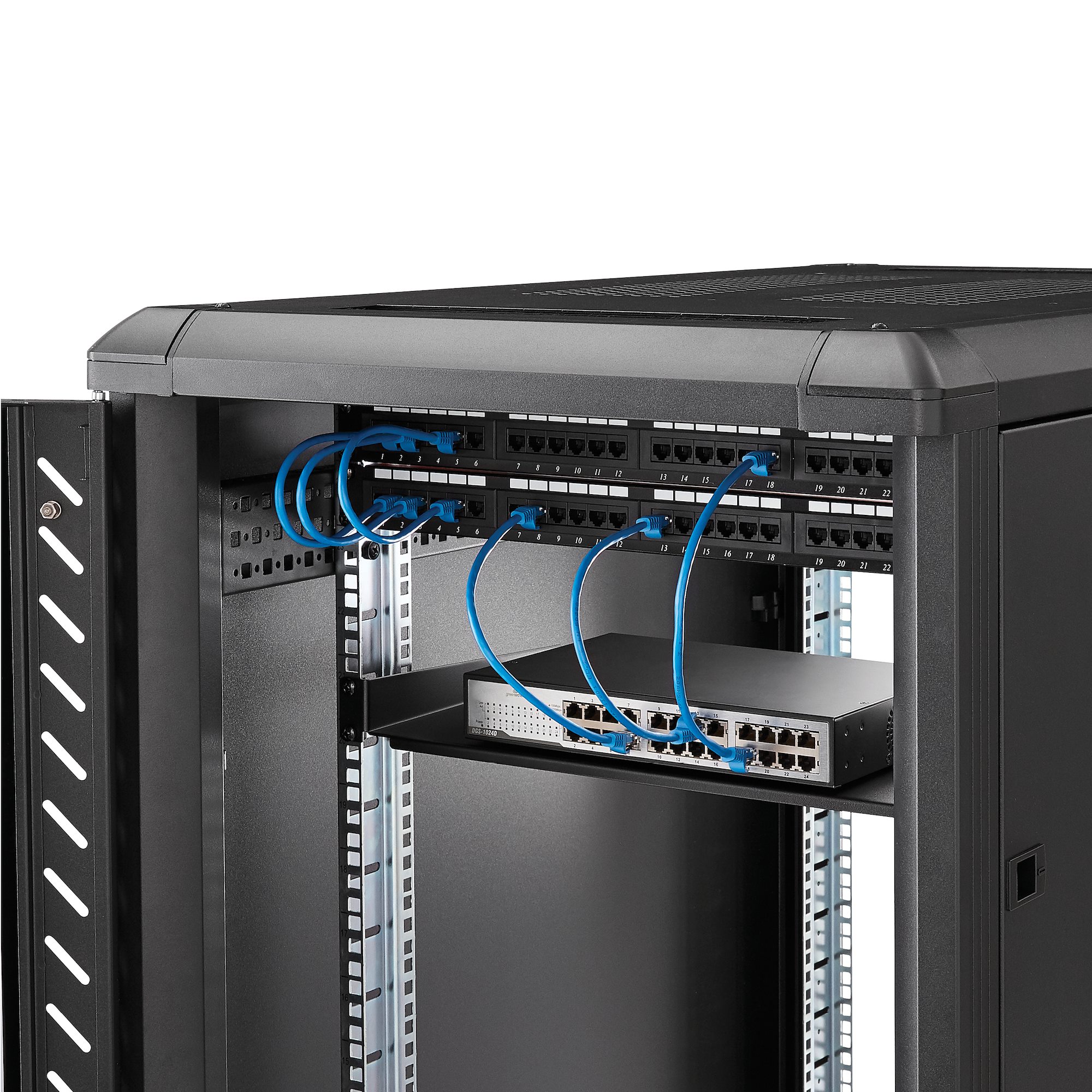 SERVER RACK SHELF 1U STEEL 482.6X44.5X254MM