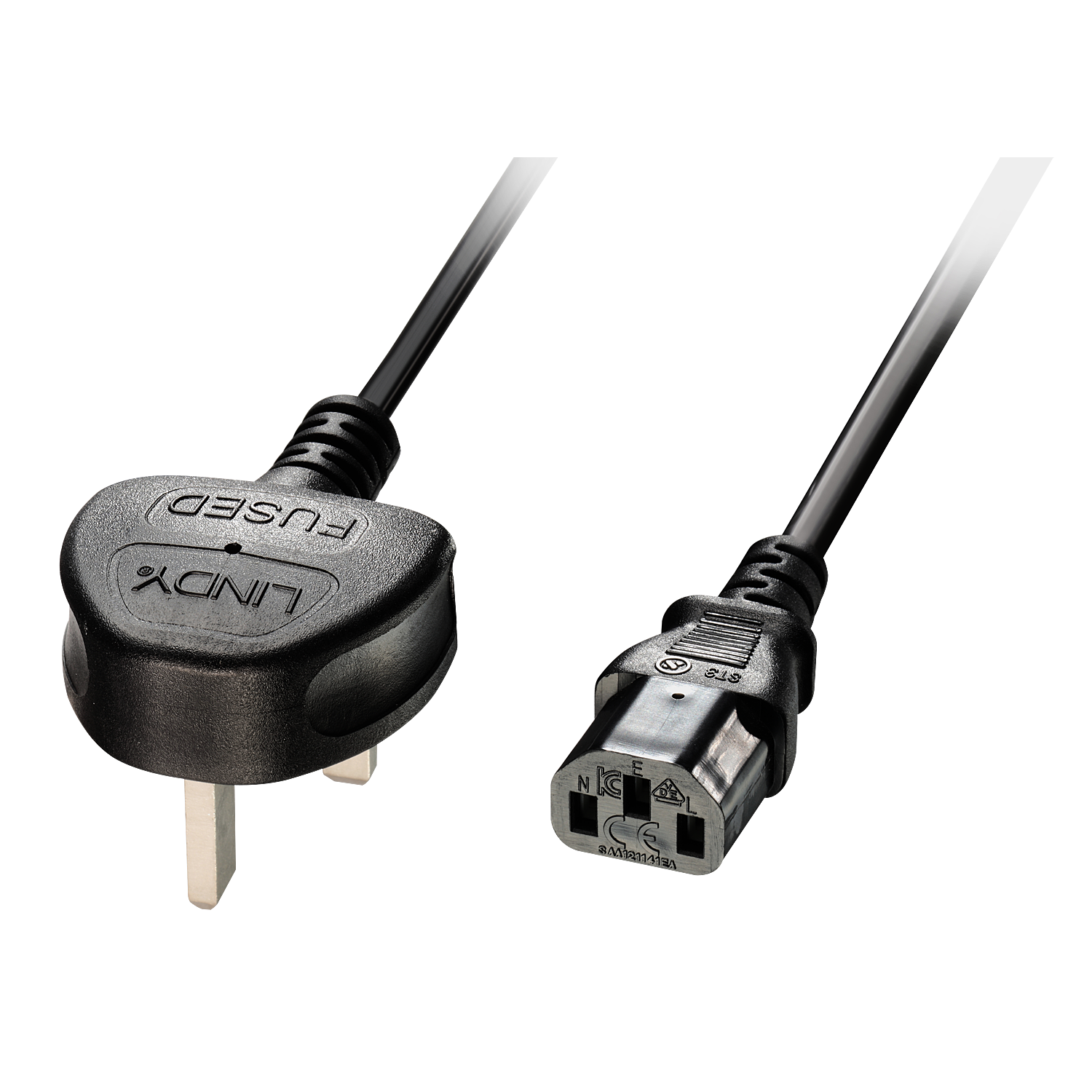 LINDY IEC-Netzkabel UK C13 3m