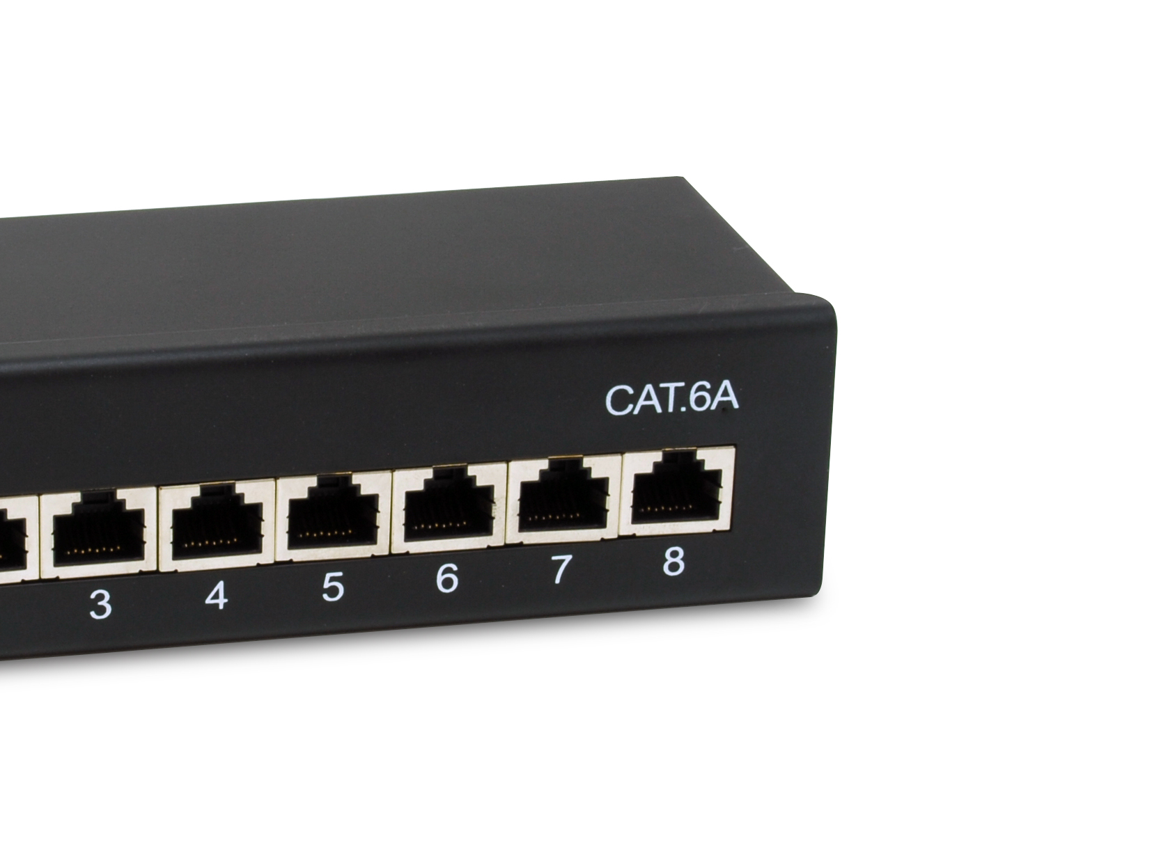 Equip Patchpanel 8xRJ45 Cat6a Desktop 500MHz RAL9005