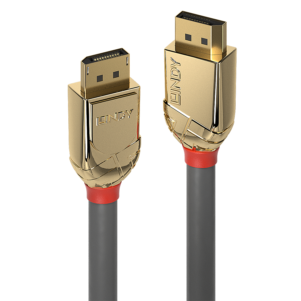 LINDY DisplayPort Kabel Gold Line 8K60Hz bzw 4K120Hz 2m