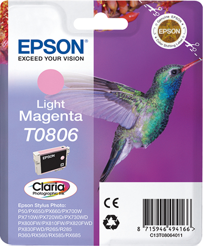 EPSON T0806 (Kolibri) light magenta Druckerpatrone