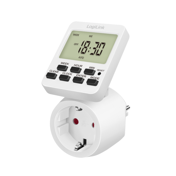 Logilink Zeitschaltuhr, digital drehbares Display