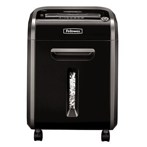 Fellowes Powershred 79Ci Aktenvernichter mit Partikelschnitt P-4, 4 x 38 mm, bis 16 Blatt, schwarz